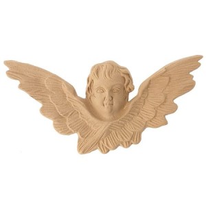 Ornament z pyłu drzewnego aniołek  235-110mm