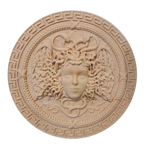 Ornament meduza z pyłu drzewnego 270mm.jpg
