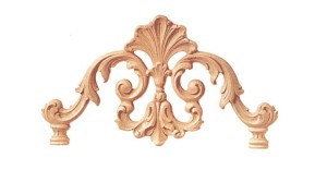 Ornament korona z pyłu drzewnego 320-180mm