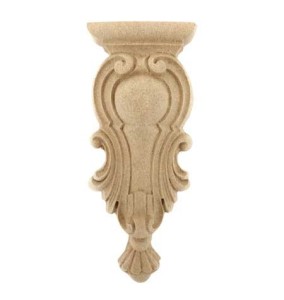 Kapitel / korbel dekoracyjny 155x65 mm – aplikacja ozdobna z pyłu drzewnego