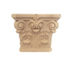 Ornament kapitel z pyłu drzewnego 210-180mm