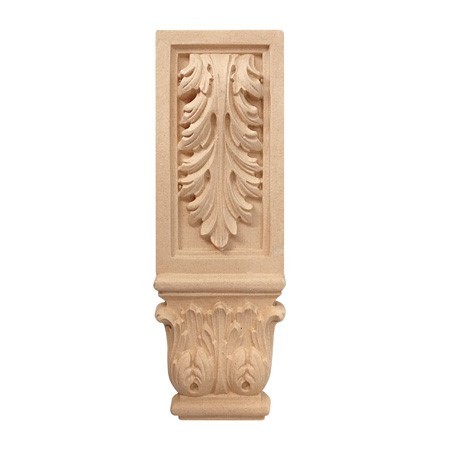 Ornament liść akantu z pyłu drzewnego 83-240mm .jpg