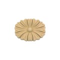 Ornament rozeta z pyłu drzewnego 40x30mm .jpg