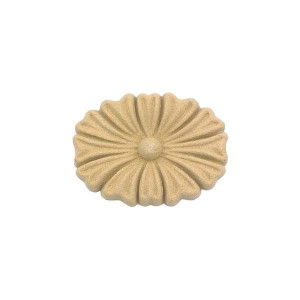 Ornament rozeta z pyłu drzewnego 40x30mm
