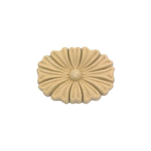 Ornament rozeta z pyłu drzewnego 40x30mm .jpg