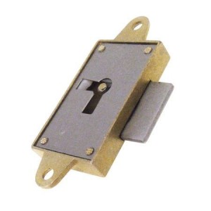 Zamek meblowy nakładany lewy 20 mm – stalowy