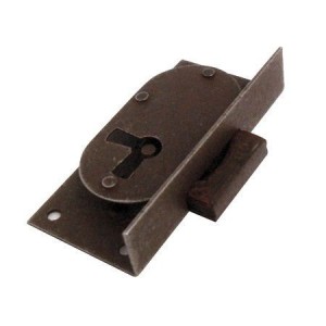 Zamek meblowy półwpuszczany lewy 40 mm stalowy