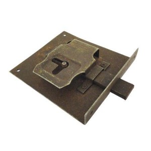 Zamek meblowy półwpuszczany lewy 45 mm stal