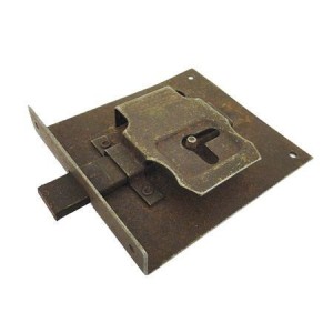 Zamek meblowy półwpuszczany prawy, odległość do klucza 60 mm