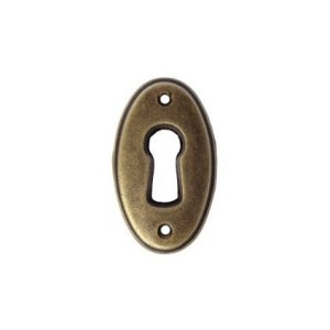 Szyld meblowy 22x37 mm mosiężny stary mosiądz