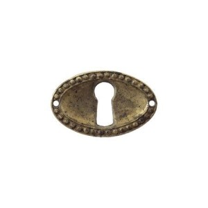 Szyld meblowy mosiężny 03- 35x22 mm patynowany