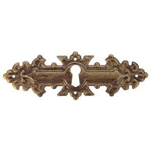 Szyld meblowy Aleatico – mosiądz patynowany 114x38 mm
