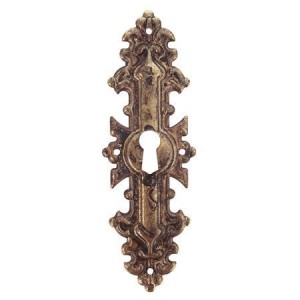 Szyld meblowy Aleatico – mosiądz patynowany 38x114 mm