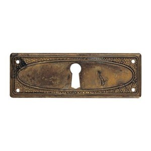 Szyld meblowy 97x33 mm –mosiądz patynowany