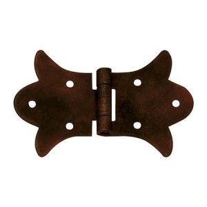 Zawias żelazny dekoracyjny 85x52 mm stal stare żelazo rustykalny