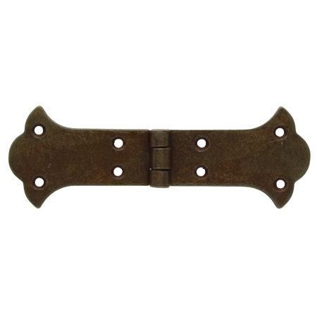 Zawias żelazny dekoracyjny 134x47 mm stal stare żelazo z efektem rdzy.jpg