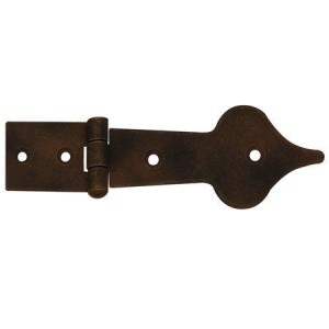 Zawias żelazny dekoracyjny 135x45 mm stal stare żelazo z efektem rdzy