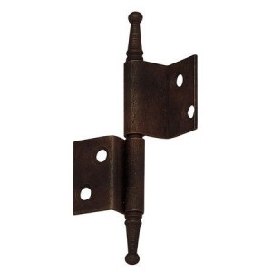 Zawias meblowy składany łamany kątowy lewy 50x85 mm stal stare żelazo