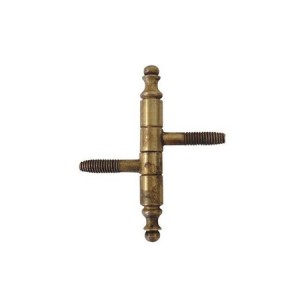 Zawias bolcowy Anuba do mebli 9x66 mm mosiądz patynowany