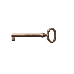 Klucz meblowy mosiężny – 27x69 mm