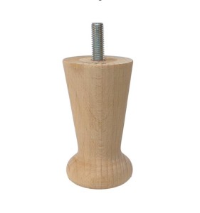 Noga meblowa drewniana stożkowa 10 cm