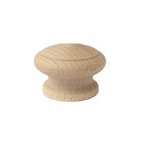 Gałka meblowa drewniana bukowa 44 mm z mufą