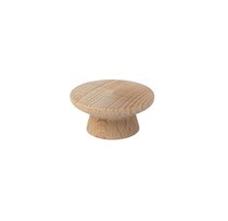 Gałka drewniana okrągła 31 mm bukowa z mufą