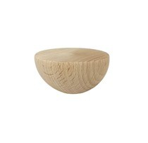 Gałka drewniana półkulista 45 mm bukowa z mufą