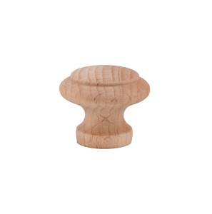 Klasyczna gałka drewniana bukowa z mufą 30 mm