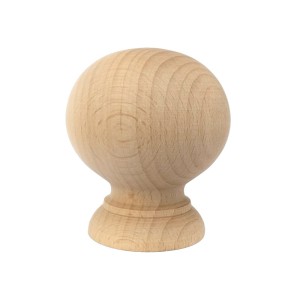 Gałka drewniana bukowa z mufą 30 mm
