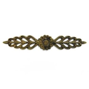 Ornament mosiężny patynowany 188x35 mm