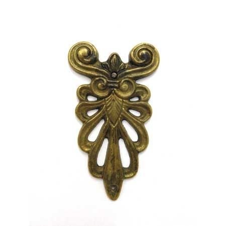 Ornament mosiężny patynowany 45x80 mm.jpg