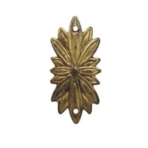 Ornament mosiężny patynowany 33x69 mm