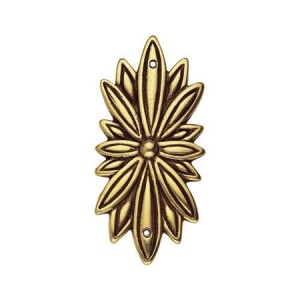 Ornament mosiężny stare złoto 33x69 mm
