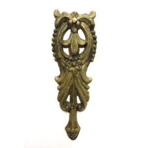 Ornament mosiężny patynowany 43x108 mm