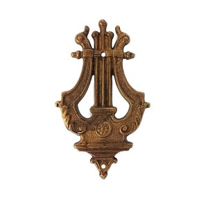 Ornament mosiężny patynowany 42x66 mm