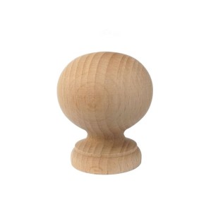 Gałka drewniana z mufą  60x58 mm – kula