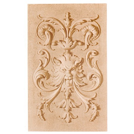 Ornament / panel dekoracyjny z pyłu drzewnego – motyw kwiatowy (395x240x26 mm).jpg