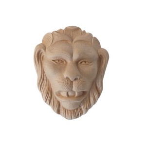 Ornament głowa lwa z pyłu drzewnego 120x95x32 mm