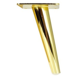 Noga meblowa skośna stalowa – stożek, 230 mm