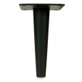Noga meblowa prosta stalowa – stożek, czarny mat 180 mm.jpg