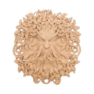 Ornament z pyłu drzewnego „Zielony Człowiek” 190×170 mm
