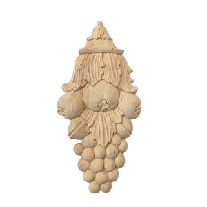 Aplikacja secesyjna z drewna lipowego 95×190 mm