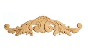 Korona meblowa dekoracyjna – ornament sztukateryjny z drewna 120x460xmm