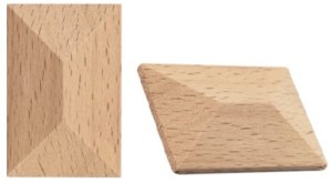 Drewniana ozdoba narożna / koperta dekoracyjna do drzwi – ornament 50x40x13 mm