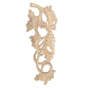 Ornament drewniany z motywem winogron prawy 380x150x15 mm
