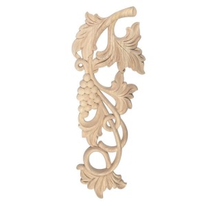 Ornament drewniany z motywem winogron lewy 380x150x15 mm