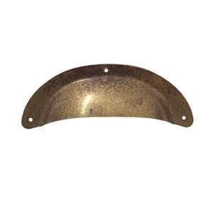 Uchwyt meblowy „Muszelka” stary mosiądz 96mm- Leda 09