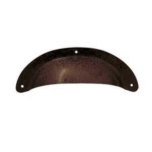 Uchwyt meblowy „Muszelka” stare żelazo 96mm- Leda  27