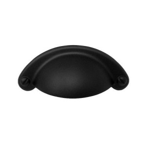 Uchwyt meblowy „Muszelka” czarny mat 64 mm- Orione N2